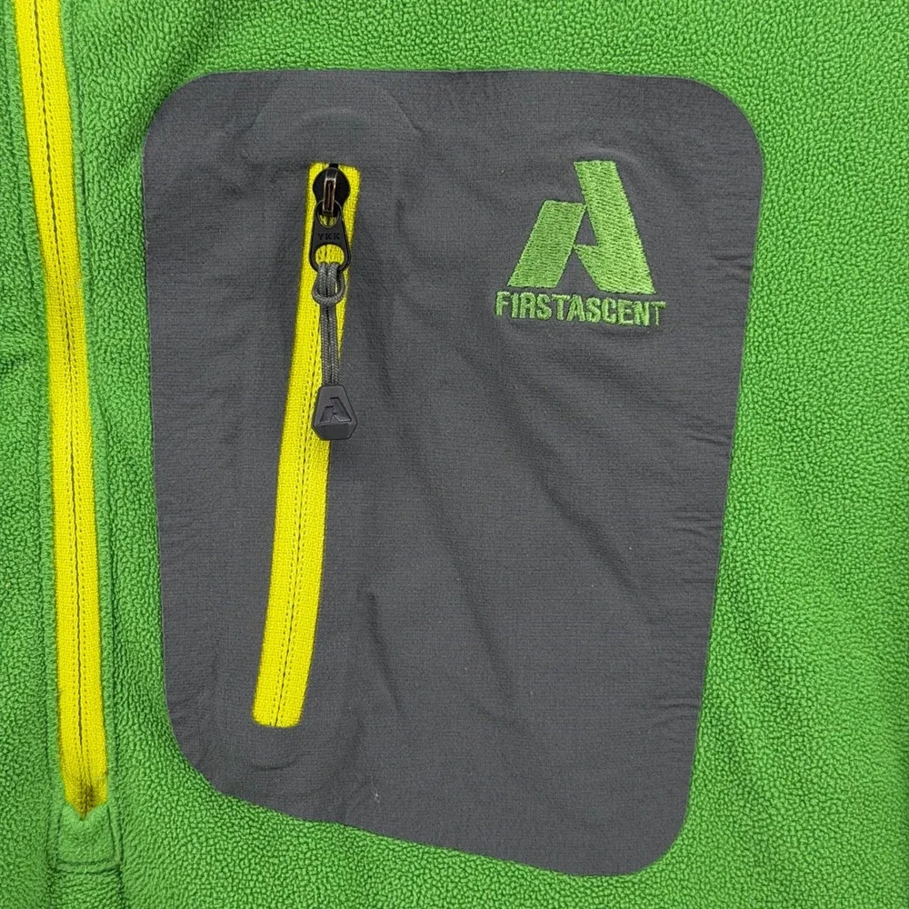 Eddie Bauer First Ascent Fleece‎ Pullover Mens XL Tall Green Quarter Zip Layer